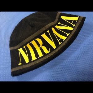 Vintage Nirvana reversible beanie